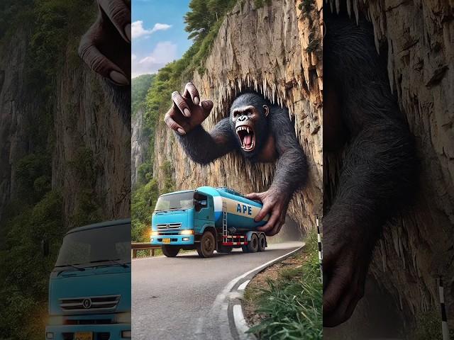 Evolution from Tanker Truck Almost Caught by Giant Ape to Giant Iron Man