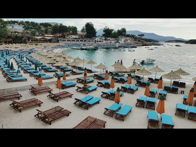 Ksamil Albania-Ksamil Beach  in the evening 2021