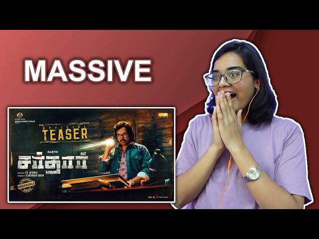 Sardar Official Teaser REACTION | Karthi | RaashiiKhanna | GV Prakash Kumar | P.S Mithran | Neha M.