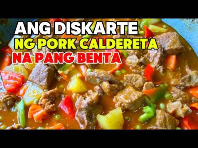 Saucy pork caldereta, pang karenderya style