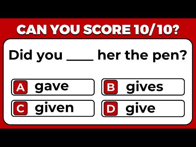 Can You Pass This Mixed Grammar Quiz?  #challenge 18