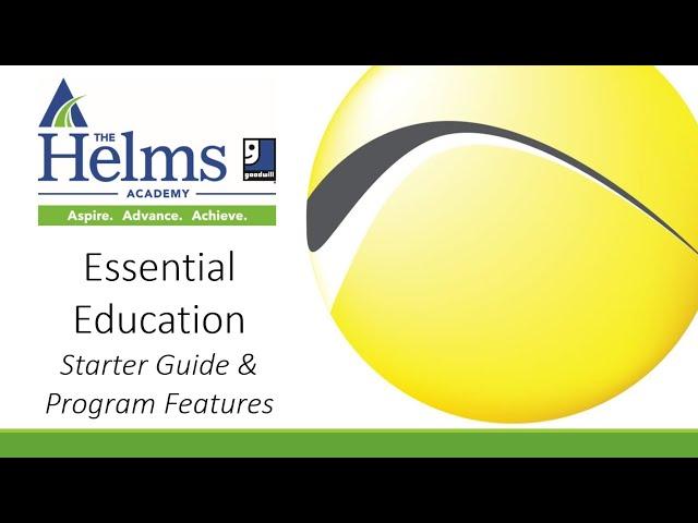 Helms Academy's Essential Education Site | Starter Guide and Program Features