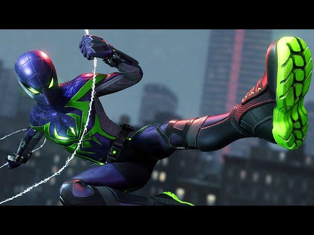 Spider-Man: Miles Morales - NEW PURPLE REIGN Suit Combat, Brutal Takedowns & Free Roam Gameplay