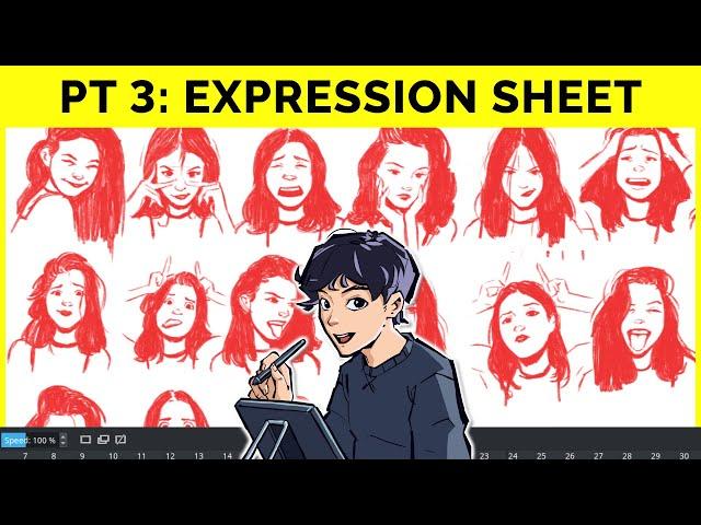  Expression Sheet ( How to Animate a Sequence, Part 3)