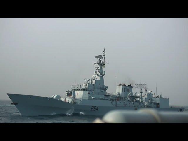 PAKISTAN NAVY SHIP ASLAT WITH EMBARKED HELO DEPLOYED FOR  REGIONAL MARITIME SECURITY PATROLS (RMSP)