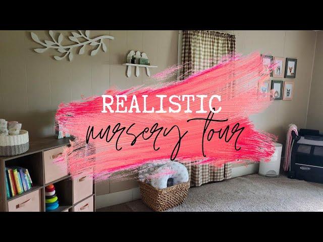 REALISTIC NURSERY TOUR // Baby Girl Nursery Ideas // Organization Tips, Affordable Decor and More!