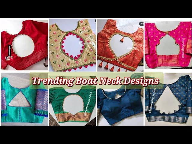 Best 50|| boat neck design || blouse designs new model || blouse design || blauj dizain