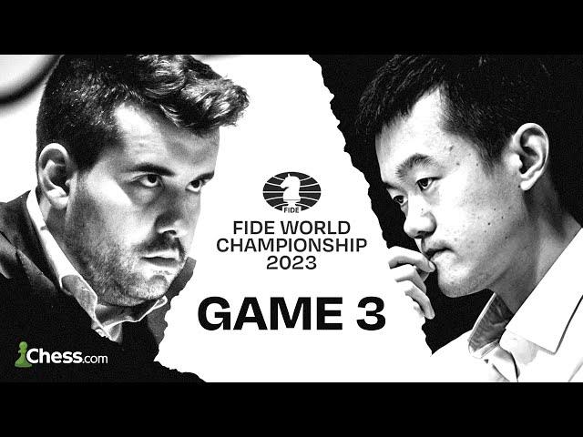 FIDE World Championship | Nepomniachtchi vs. Ding | Game 3 ft. Giri, Howell & Naroditsky