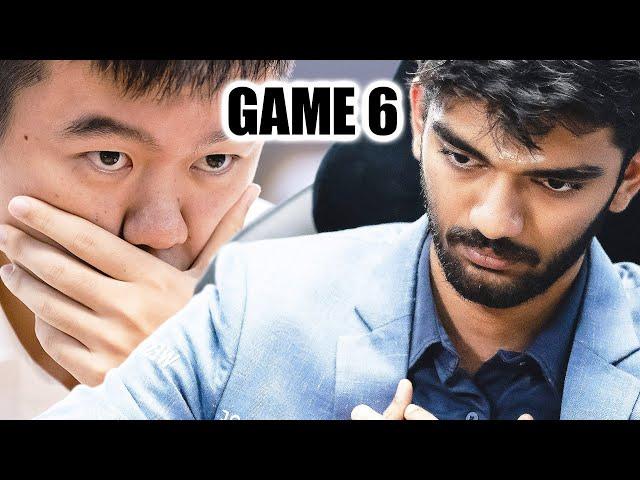 Ding vs Gukesh || GAME 6 || FIDE World Chess Championship Match 2024