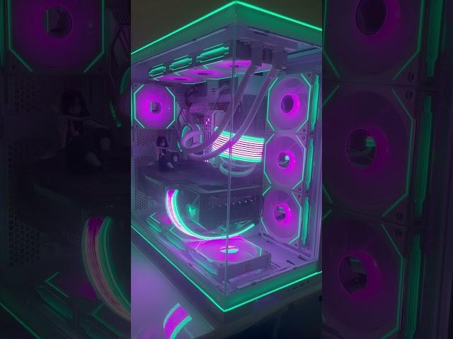 My First PC Build - Using Lian Li SL-Inf fans and O11 Dynamic Evo RGB case.