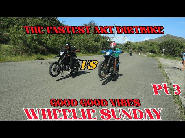 who has the faster AKT DIRTBIKE - Wheelie Sunday | Storyboy Vlogs