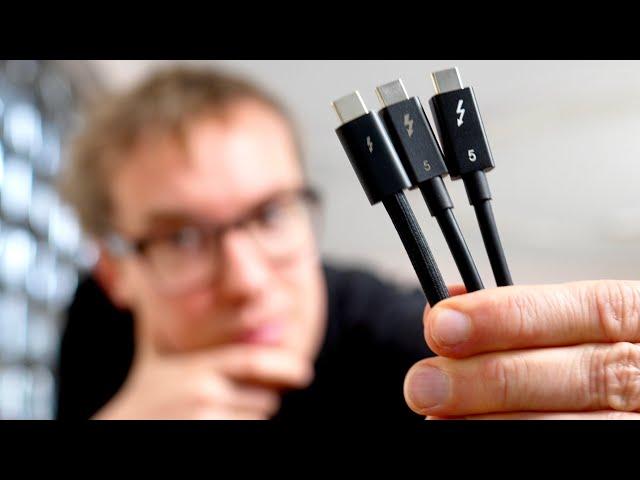 Thunderbolt 5 Kabel: Apple vs. Cable Matters vs. No Name