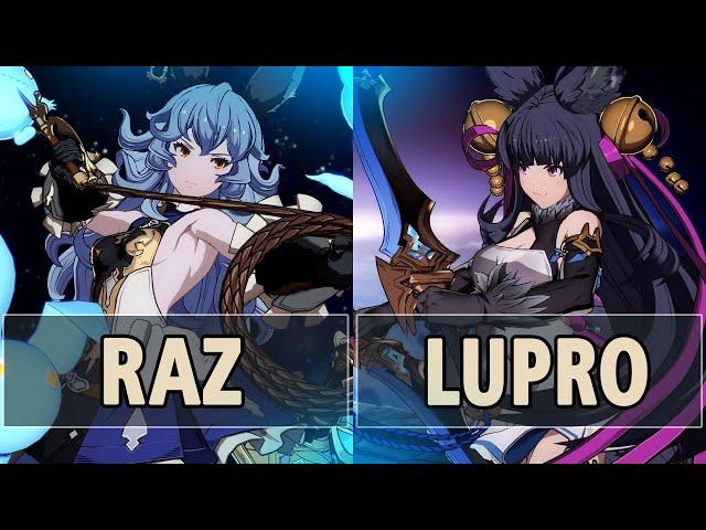 GBVSR:Raz (Ferry) Vs Lupro (Yuel)| High Level Gameplay.