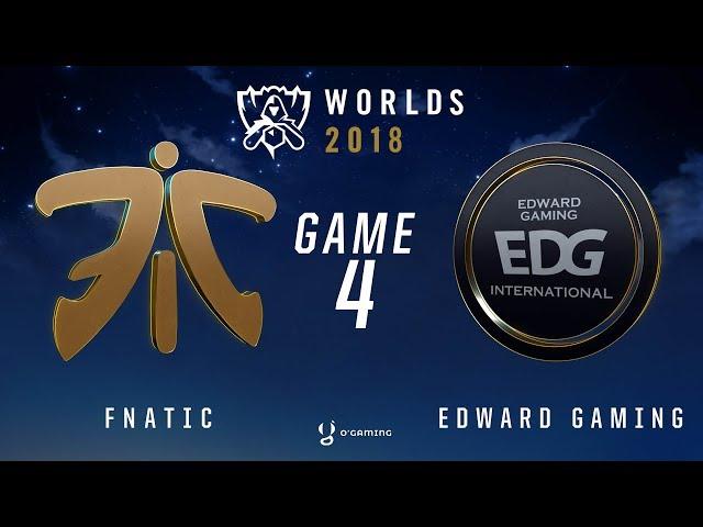 Worlds 2018 - 1/4 - FNC vs EDG - Game 4