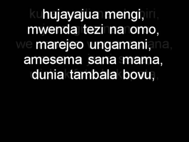 Ali kiba - Mwana Lyrics | Bongo flava