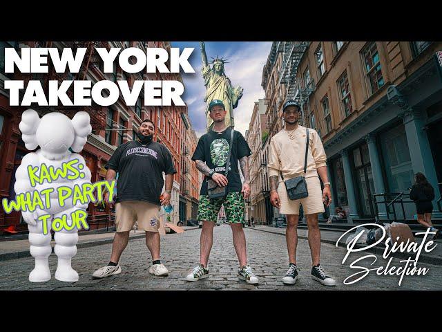 NEW YORK TAKEOVER *KAWS EXHIBIT SHOPPING IN SOHO FOR SUPREME BAPE AND MORE*