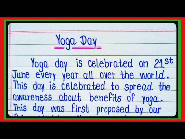 Essay On yoga Day In English l Essay On Importance Of Yoga In English l Yoga Day Essay l