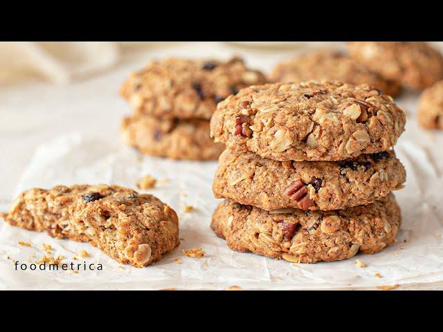 Super Easy HEALTHY Oatmeal Cookies