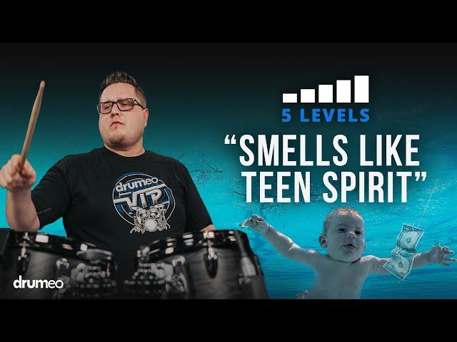 Play "Smells Like Teen Spirit" On The Drums | 5 Levels