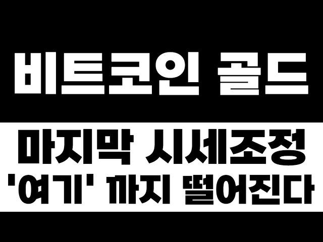 비트코인골드 코인 ) 마지막 시세조정.. "여기" 까지 떨어집니다!! 마지막 저점구간