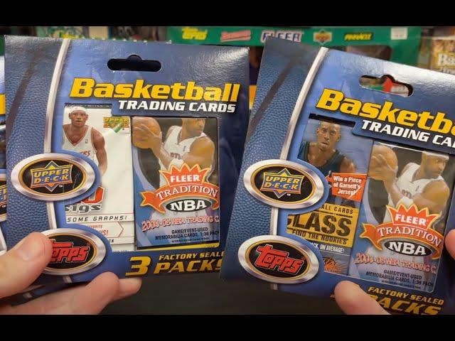 NBA Basketball 3 Pack Hangers with Random Mystery Pack. Kobe Bryant, Michael Jordan, Kevin Garnett