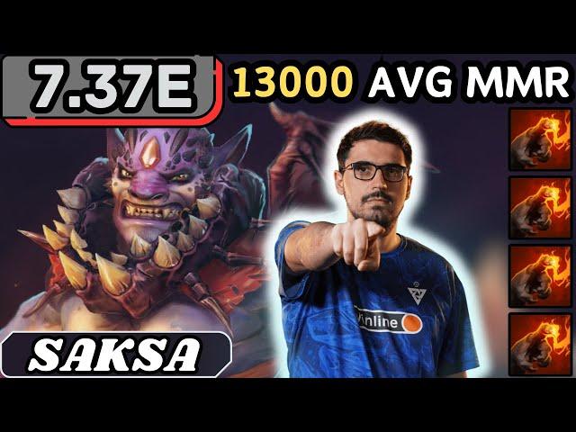 7.37e - Rank 9 Saksa LION Soft Support Gameplay - Dota 2 Full Match Gameplay