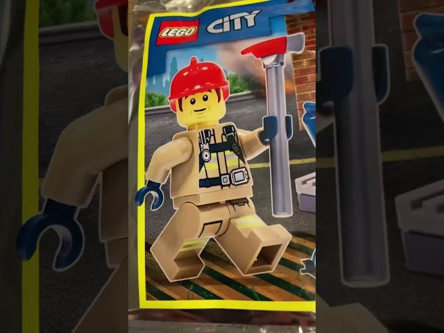 Lego City - Unpacking and building Bob the firefighter figure & Equipment  Cool figure #shorts