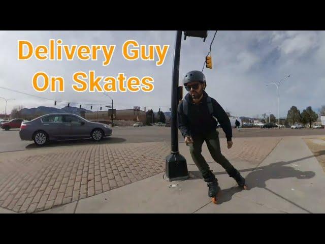 Urban Skater Delivers #rollerblading #delivery #bliss