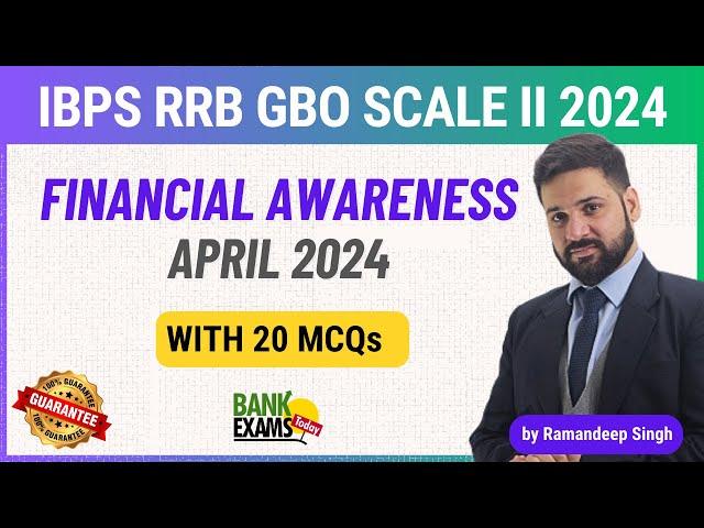 Financial Awareness April 2024 for IBPS RRB Scale II & III