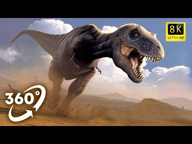 VR 360 Dinosaur Jurassic T-REX Chase ( 360 Dinosaur Park ) | #1