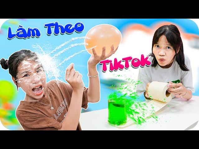 Thử Thách Làm Theo TikTok Bạn Dám Không  Min Min TV Minh Khoa