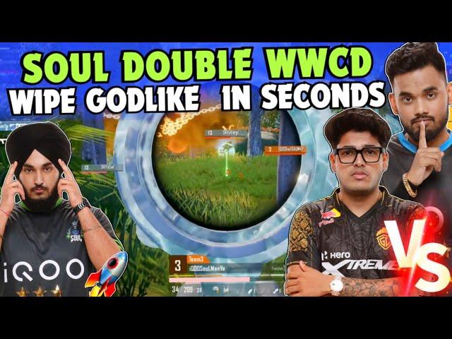 iQOOSouL Double WWCD  SouL Wipe GodL in Seconds  Manya & Rony on Fire  Team SouL 