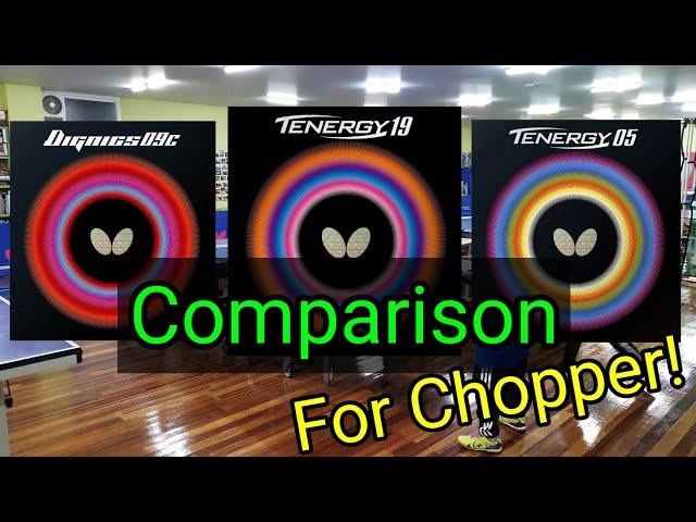 Tenergy19 Tenergy05 Dignics09c Comparison Chopper