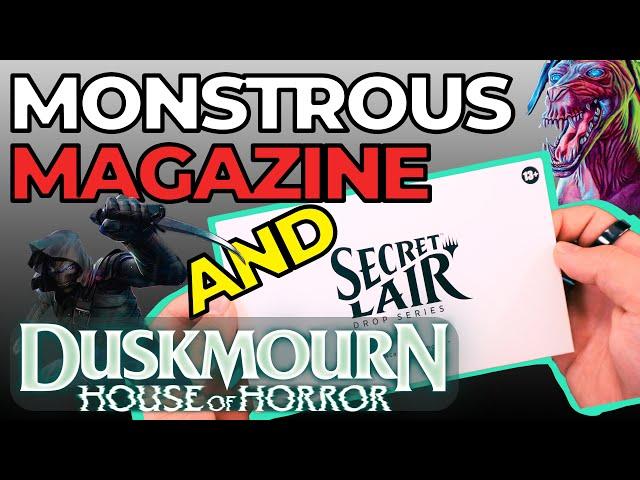 Duskmourn Showcase / MONSTROUS MAGAZINE x Secret Lair - Camp Totally Safe Drop 2024 Unboxing