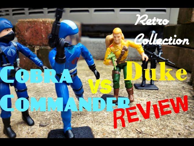 G.I. Joe Retro Collection Cobra Commander and Duke Action Figure Review