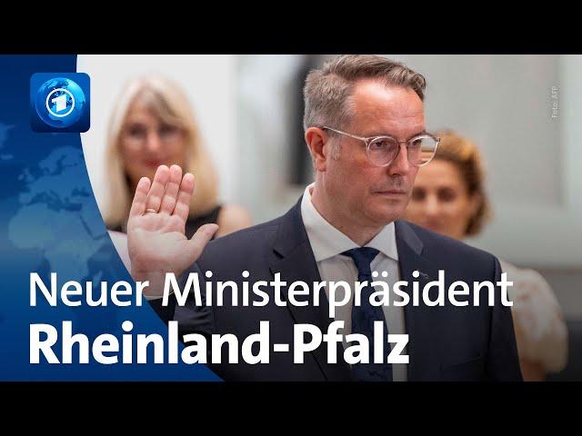 Nachfolge von Dreyer: Schweitzer neuer Ministerpräsident von Rheinland-Pfalz