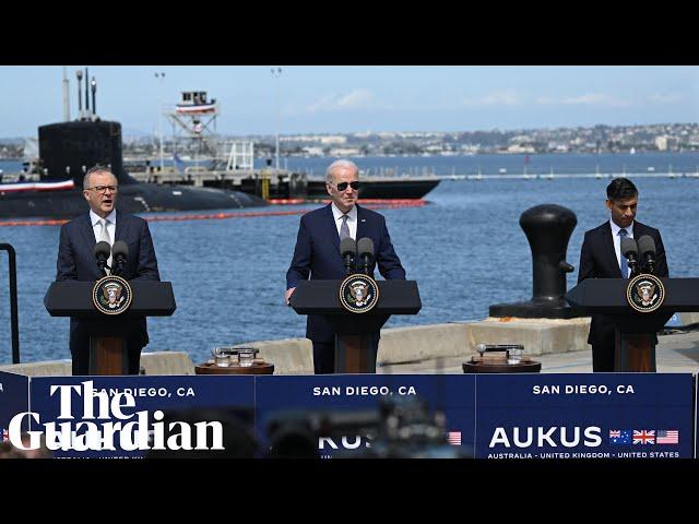 Aukus announce development of nuclear powered submarine 'SSN Aukus'