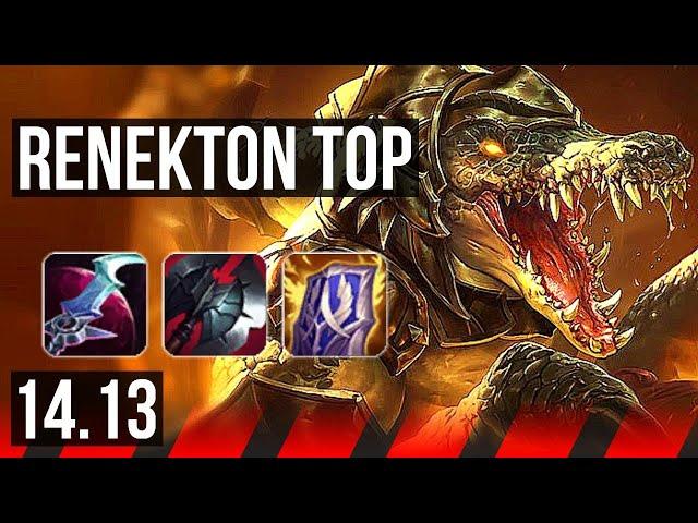 RENEKTON vs RIVEN (TOP) | 500+ games, Dominating | EUNE Master | 14.13