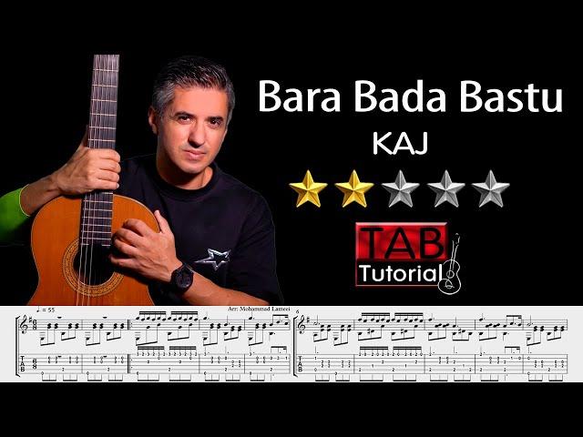 Bara Bada Bastu by KAJ | Fingerstyle Guitar Tutorial + Sheet & Tab