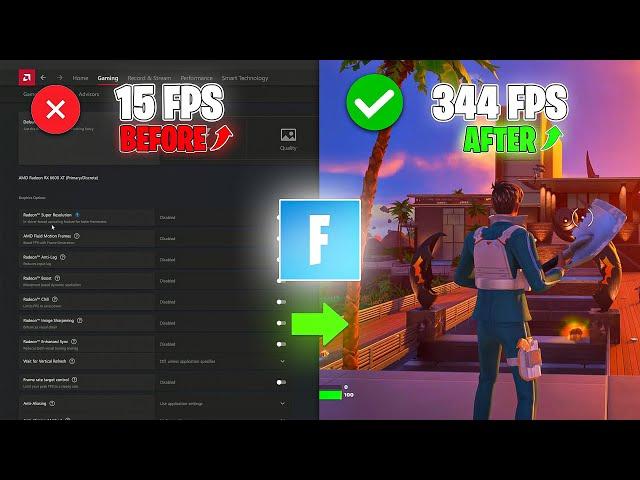 Best AMD Radeon Settings For Fortnite! - Fortnite Best Settings For Increasing FPS | MAX FPS 