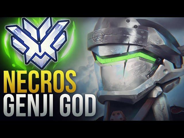 Best Of "Necros" GENJI GOD - UNREAL SPEED - GENJI BUFF - Overwatch Montage