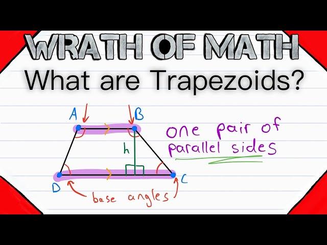 What are Trapezoids? | Geometry, Quadrilaterals