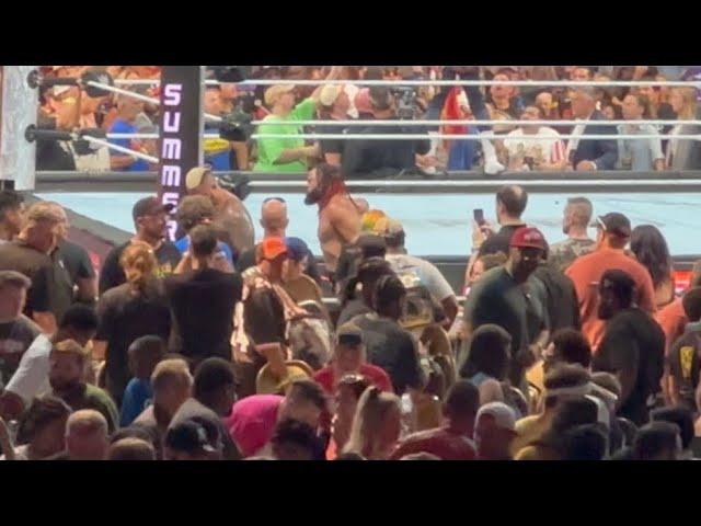 UNSEEN footage of Jacob Fatu injured after WWE Summerslam 8/3/24 goes off air!!