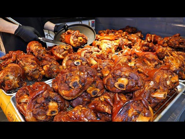 This restaurant cooks 1,000 Pig's Trotters every day! amazing pig feet Dishes / Korean Street Food