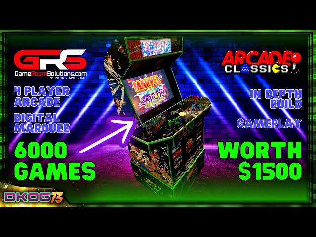 How To Build Arcade w/6K Games | Game Room Solutions 4 Player Gameplay & Review