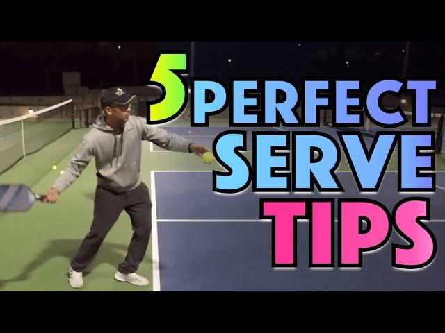 5 Tips for PERFECT Pickleball Serve Technique