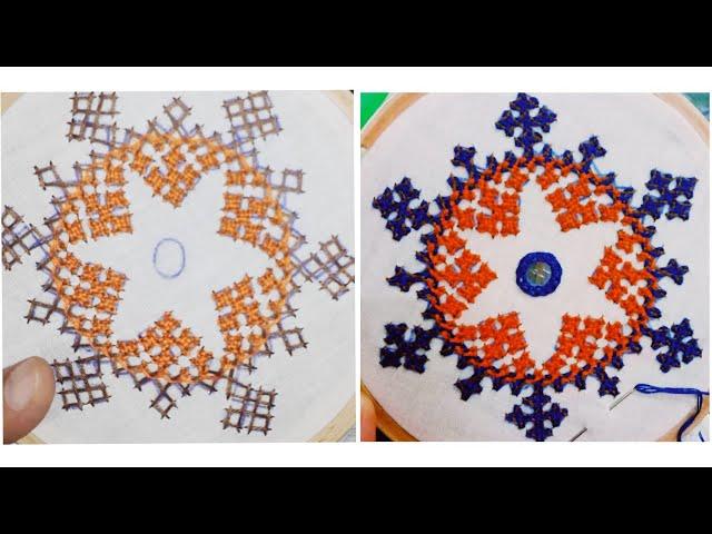 Kutch /Sindhi /Gujrati Beautiful Round Motif Filling Part 3