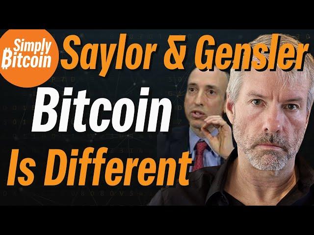 MICHAEL SAYLOR & GARY GENSLER: Why Bitcoin is Not a Security