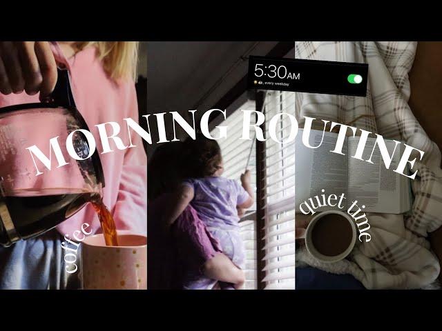 5AM SUMMER MORNING ROUTINE ️// stay at home mom routine