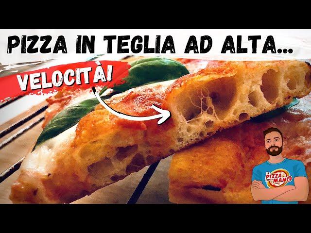 LA PIZZA IN TEGLIA (digeribile!) PIU' VELOCE di SEMPRE - Pronta in 4 ore! - RICETTA COMPLETA